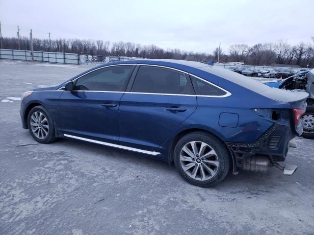 5NPE34AFXGH335609 - 2016 HYUNDAI SONATA SPORT BLUE photo 2