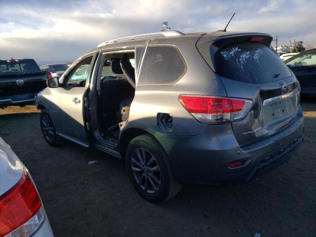 5N1AR2MM4FC671614 - 2015 NISSAN PATHFINDER S GRAY photo 2