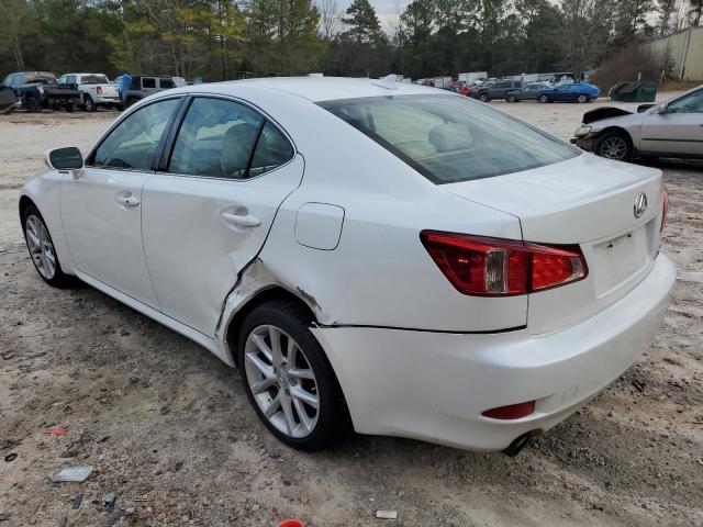 JTHCF5C2XB5047627 - 2011 LEXUS IS 250 WHITE photo 2