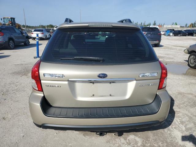 4S4BP61C487301921 - 2008 SUBARU OUTBACK 2.5I BEIGE photo 6