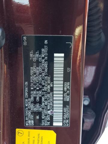 JTJHK31U892855995 - 2009 LEXUS RX 350 BURGUNDY photo 12