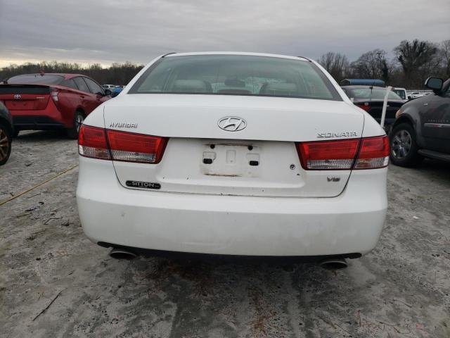 5NPEU46F27H164537 - 2007 HYUNDAI SONATA SE WHITE photo 6