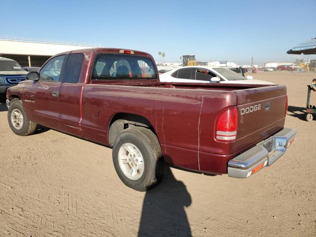 1B7GL22X1YS553266 - 2000 DODGE DAKOTA MAROON photo 2