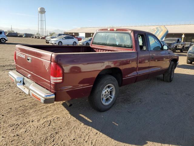 1B7GL22X1YS553266 - 2000 DODGE DAKOTA MAROON photo 3