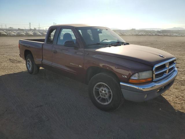 1B7GL22X1YS553266 - 2000 DODGE DAKOTA MAROON photo 4