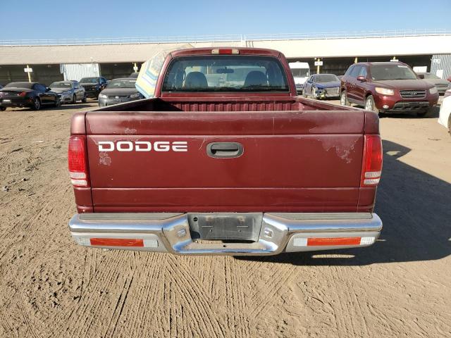 1B7GL22X1YS553266 - 2000 DODGE DAKOTA MAROON photo 6