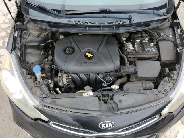 KNAFX6A81F5261255 - 2015 KIA FORTE EX BLACK photo 11