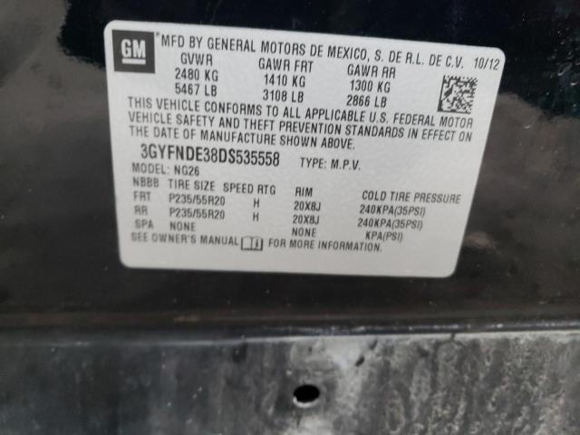 3GYFNDE38DS535558 - 2013 CADILLAC SRX PERFORMANCE COLLECTION Қара фото 14