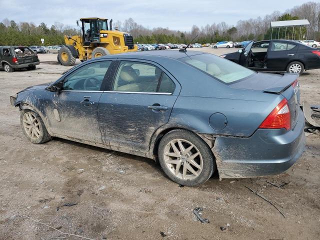 3FAHP0JG8BR152546 - 2011 FORD FUSION SEL BLUE photo 2