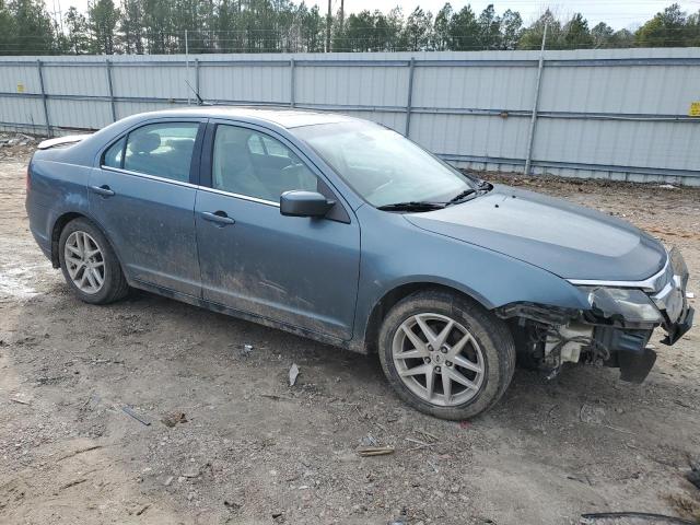 3FAHP0JG8BR152546 - 2011 FORD FUSION SEL BLUE photo 4