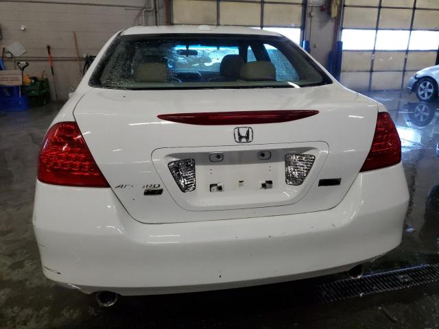 1HGCM66516A014193 - 2006 HONDA ACCORD EX WHITE photo 6