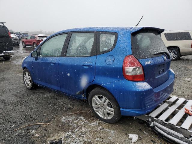 JHMGD386X8S013463 - 2008 HONDA FIT SPORT BLUE photo 2