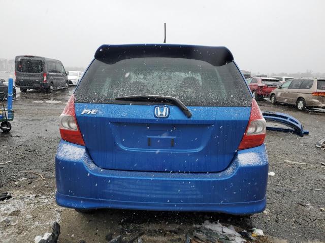 JHMGD386X8S013463 - 2008 HONDA FIT SPORT BLUE photo 6