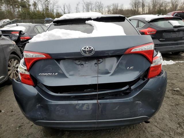 2T1BURHE1EC092198 - 2014 TOYOTA COROLLA L GRAY photo 6