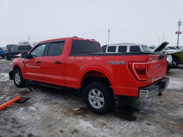 1FTFW1E53NKD27247 - 2022 FORD F150 SUPERCREW RED photo 2