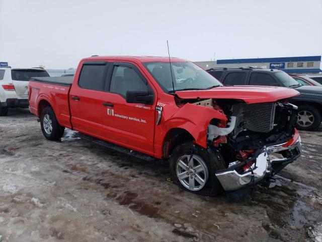 1FTFW1E53NKD27247 - 2022 FORD F150 SUPERCREW RED photo 4