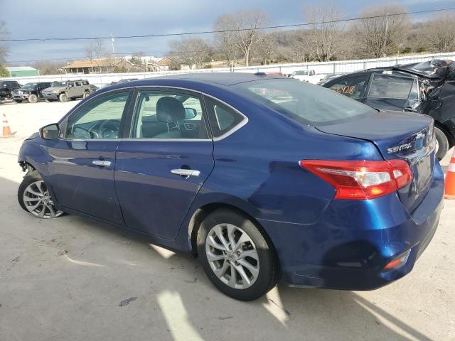 3N1AB7AP6JL633029 - 2018 NISSAN SENTRA S BLUE photo 2