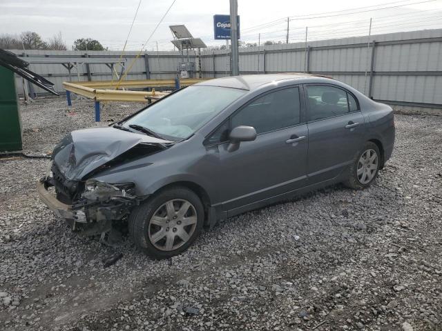 2HGFA1F56AH321474 - 2010 HONDA CIVIC LX SILVER photo 1