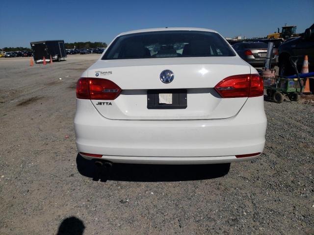 3VW1K7AJ0DM257464 - 2013 VOLKSWAGEN JETTA BASE WHITE photo 6