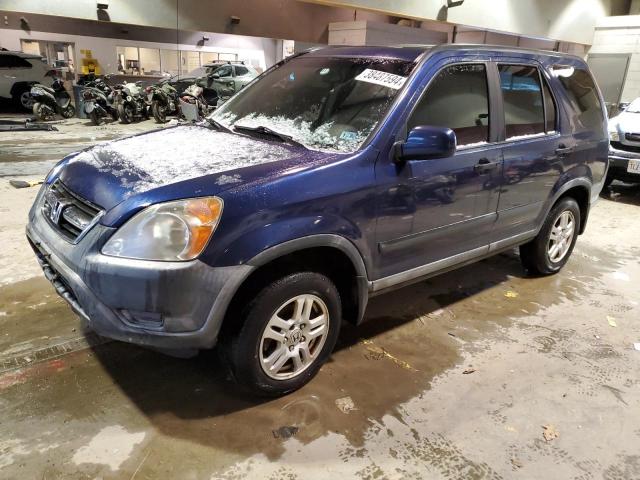 JHLRD78883C002714 - 2003 HONDA CR-V EX BLUE photo 1