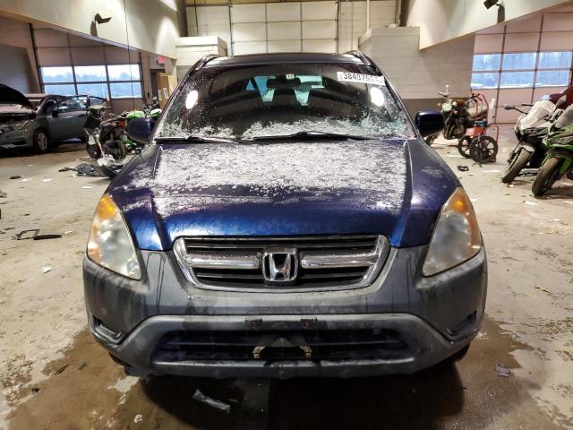 JHLRD78883C002714 - 2003 HONDA CR-V EX BLUE photo 5