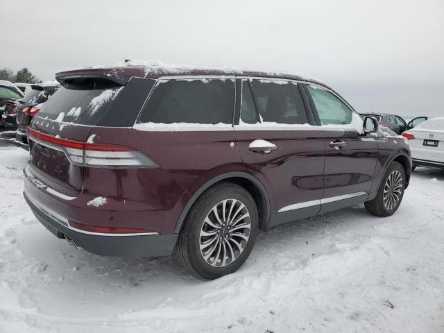 5LM5J7XC9LGL19168 - 2020 LINCOLN AVIATOR RESERVE MAROON photo 3