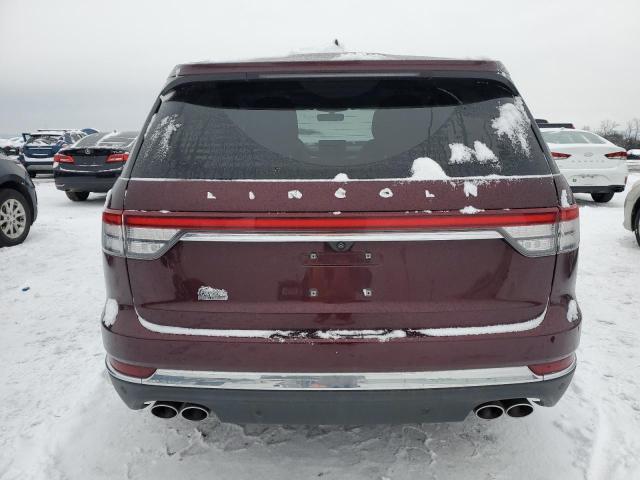 5LM5J7XC9LGL19168 - 2020 LINCOLN AVIATOR RESERVE MAROON photo 6