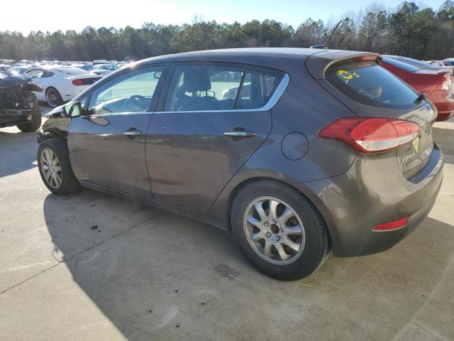 KNAFX5A82E5166311 - 2014 KIA FORTE EX GRAY photo 2