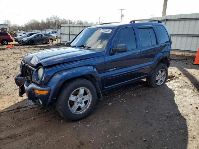 1J8GL58K73W568085 - 2003 JEEP LIBERTY LIMITED BLUE photo 1