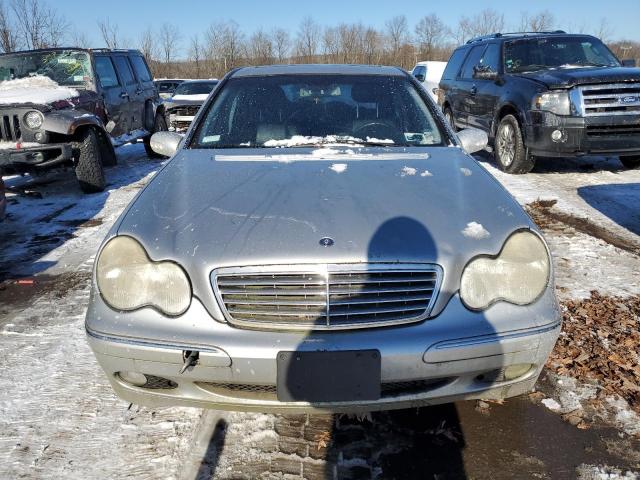 WDBRF61J12F249180 - 2002 MERCEDES-BENZ C 240 SILVER photo 5