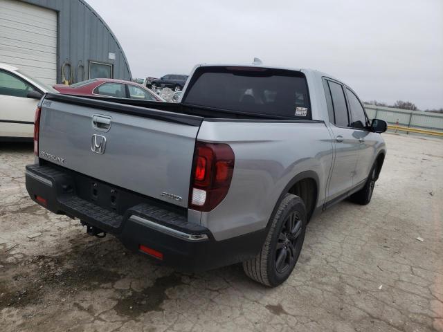 5FPYK3F12KB031390 - 2019 HONDA RIDGELINE SPORT SILVER photo 4