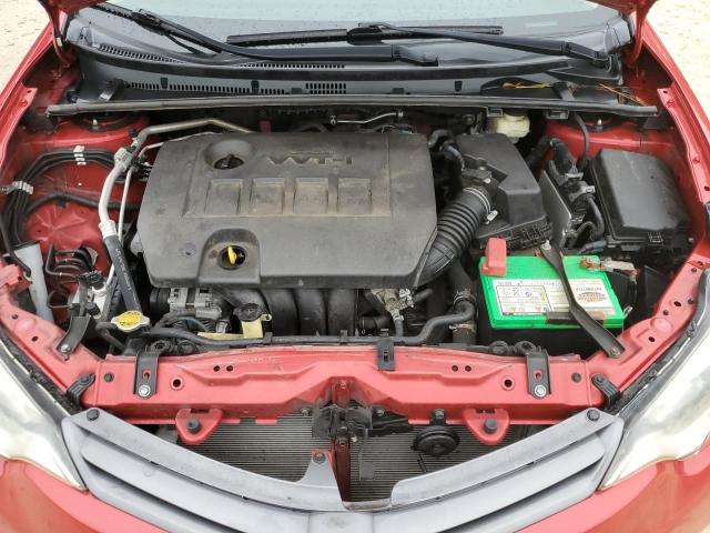 2T1BURHE7FC268138 - 2015 TOYOTA COROLLA L RED photo 11