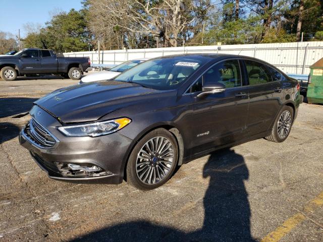 3FA6P0RU6HR304267 - 2017 FORD FUSION TITANIUM HEV CHARCOAL photo 1