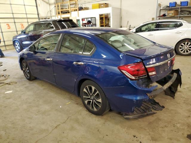 19XFB2F84DE056792 - 2013 HONDA CIVIC EX BLUE photo 2