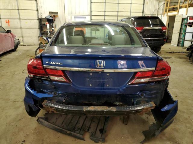 19XFB2F84DE056792 - 2013 HONDA CIVIC EX BLUE photo 6