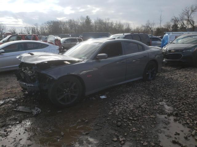 2C3CDXGJ3KH692539 - 2019 DODGE CHARGER SCAT PACK GRAY photo 1