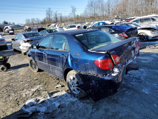 JTDBR32E470132228 - 2007 TOYOTA COROLLA CE BLUE photo 2