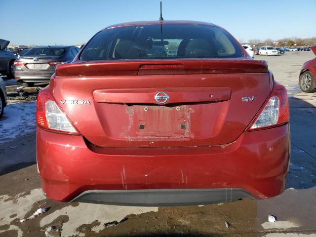 3N1CN7AP5KL880902 - 2019 NISSAN VERSA S RED photo 6