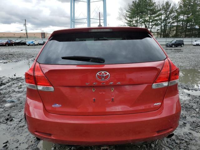 4T3BK3BB3BU056967 - 2011 TOYOTA VENZA RED photo 6