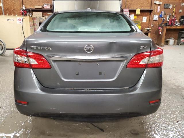 3N1AB7AP4FL633490 - 2015 NISSAN SENTRA S GRAY photo 6