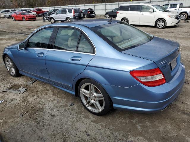 WDDGF5EB8AF452786 - 2010 MERCEDES-BENZ C 300 BLUE photo 2