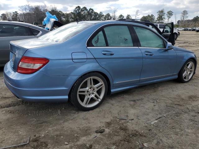 WDDGF5EB8AF452786 - 2010 MERCEDES-BENZ C 300 BLUE photo 3