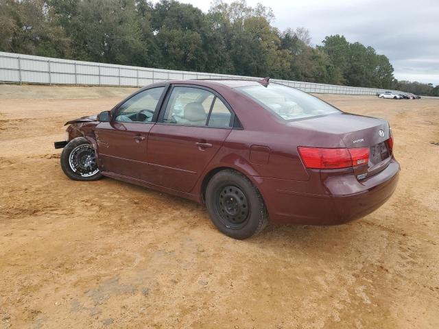 5NPET46C19H475355 - 2009 HYUNDAI SONATA GLS RED photo 2