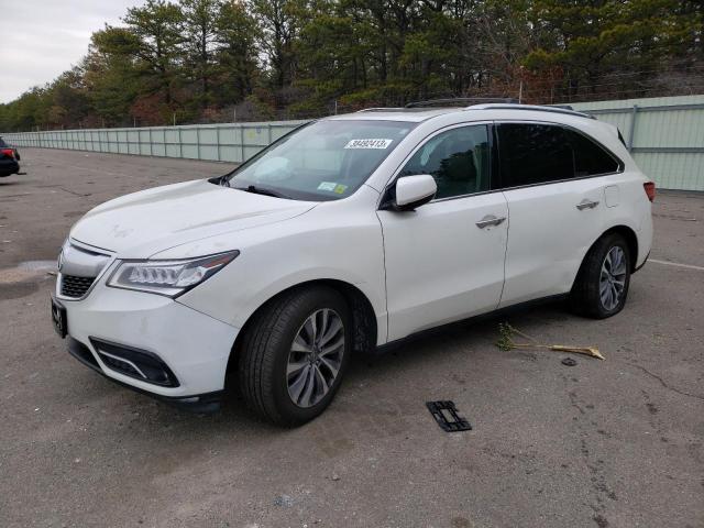 5FRYD4H49EB040445 - 2014 ACURA MDX TECHNOLOGY WHITE photo 1