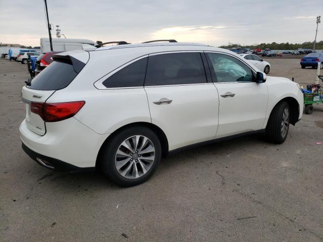 5FRYD4H49EB040445 - 2014 ACURA MDX TECHNOLOGY WHITE photo 3