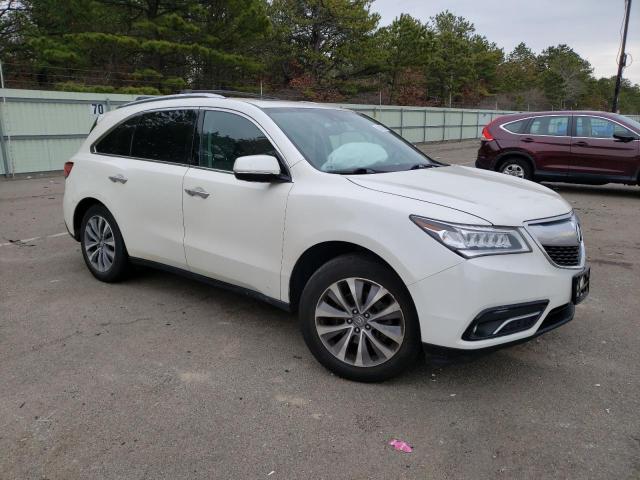 5FRYD4H49EB040445 - 2014 ACURA MDX TECHNOLOGY WHITE photo 4