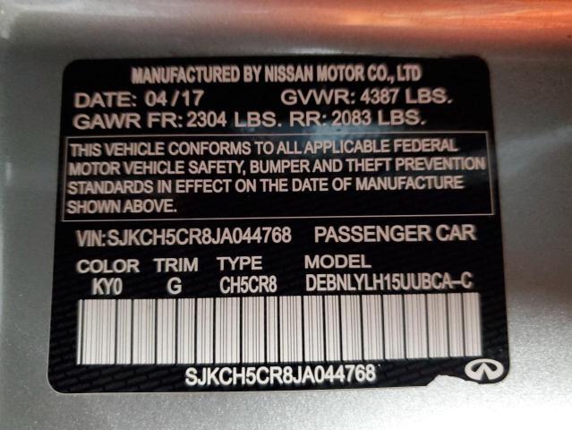 SJKCH5CR8JA044768 - 2018 INFINITI QX30 BASE Silber Foto 14