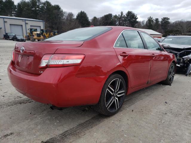 4T4BF3EK4AR037230 - 2010 TOYOTA CAMRY SEDA BASE RED photo 3