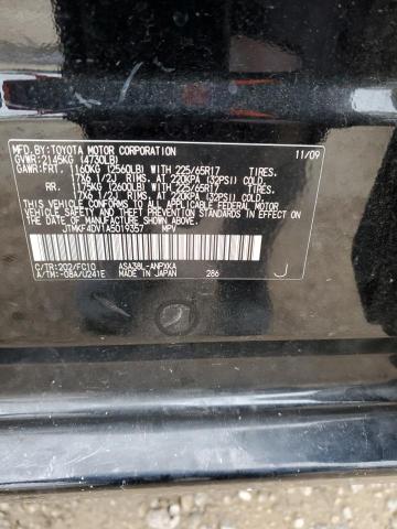 JTMKF4DV1A5019357 - 2010 TOYOTA RAV4 BLACK photo 14