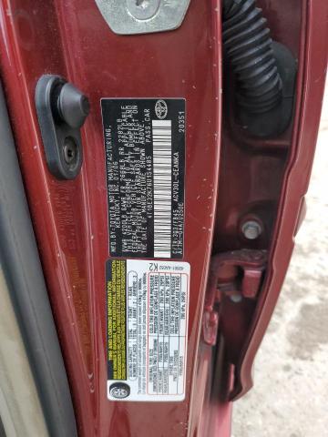 4T1BE32K76U154485 - 2006 TOYOTA CAMRY LE RED photo 12